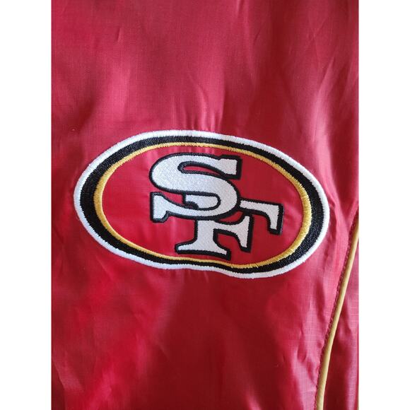 NFL Team Apparel Vintage San Francisco 49ers Reversible Fleece Jacket Mens M - Picture 3 of 11